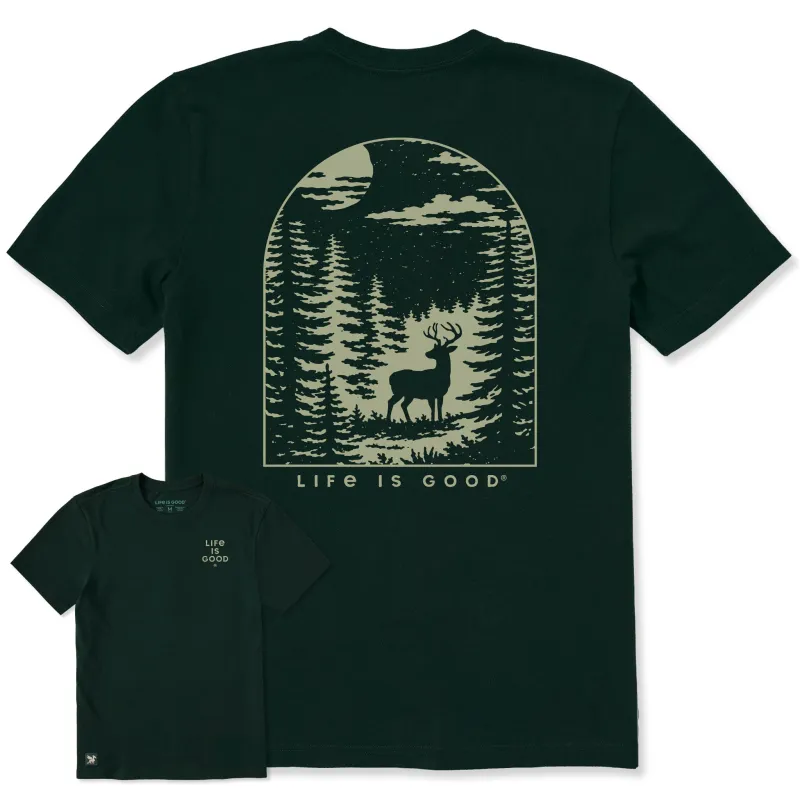 Men's Deer in Clearing Short Sleeve Crusher Tee made by Life is Good