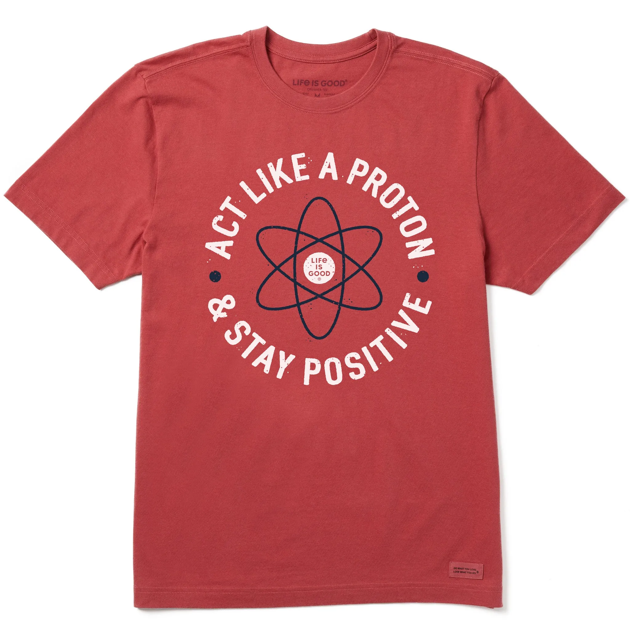 Men's Act Like A Proton Short Sleeve Crusher Tee sold by Life is Good