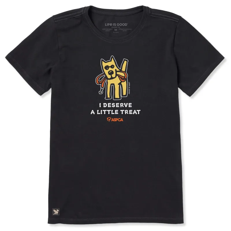 Women's LIG x ASPCA Rocket Treat Short Sleeve Crusher Tee made by Life is Good
