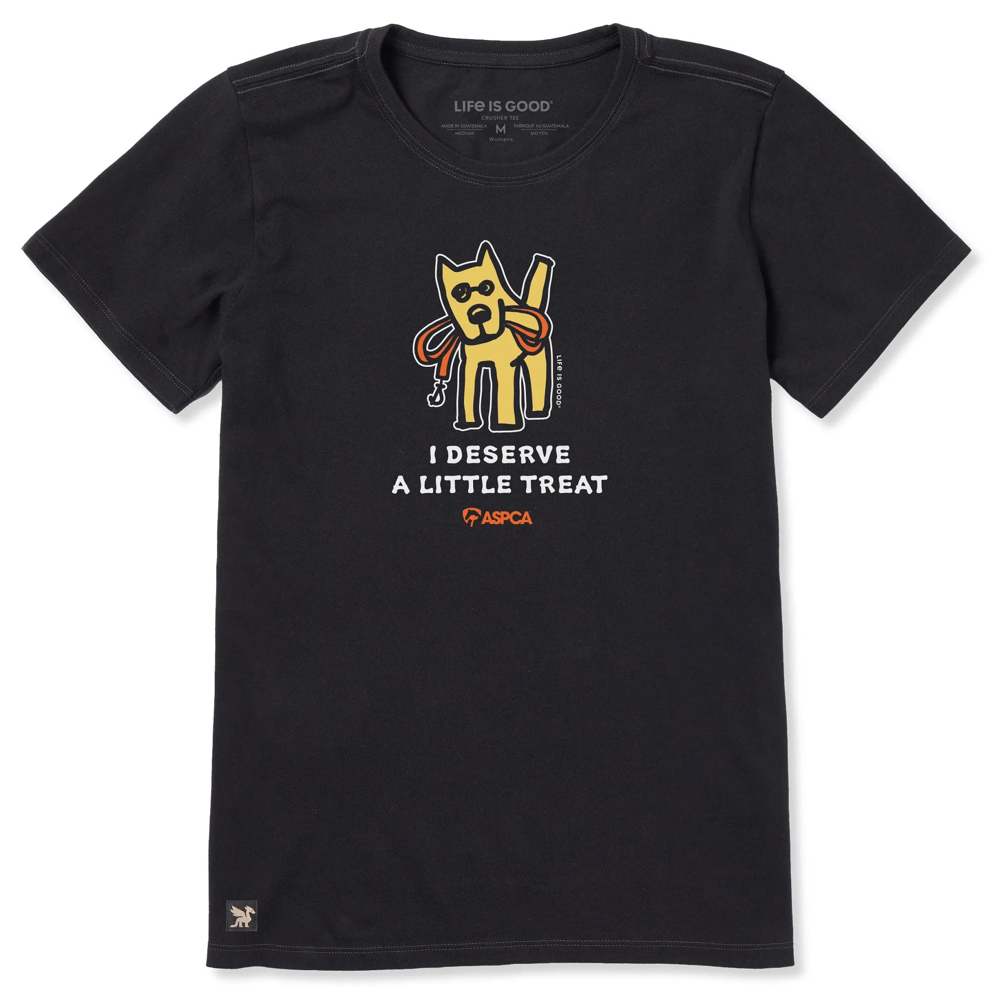 Women's LIG x ASPCA Rocket Treat Short Sleeve Crusher Tee sold by Life is Good