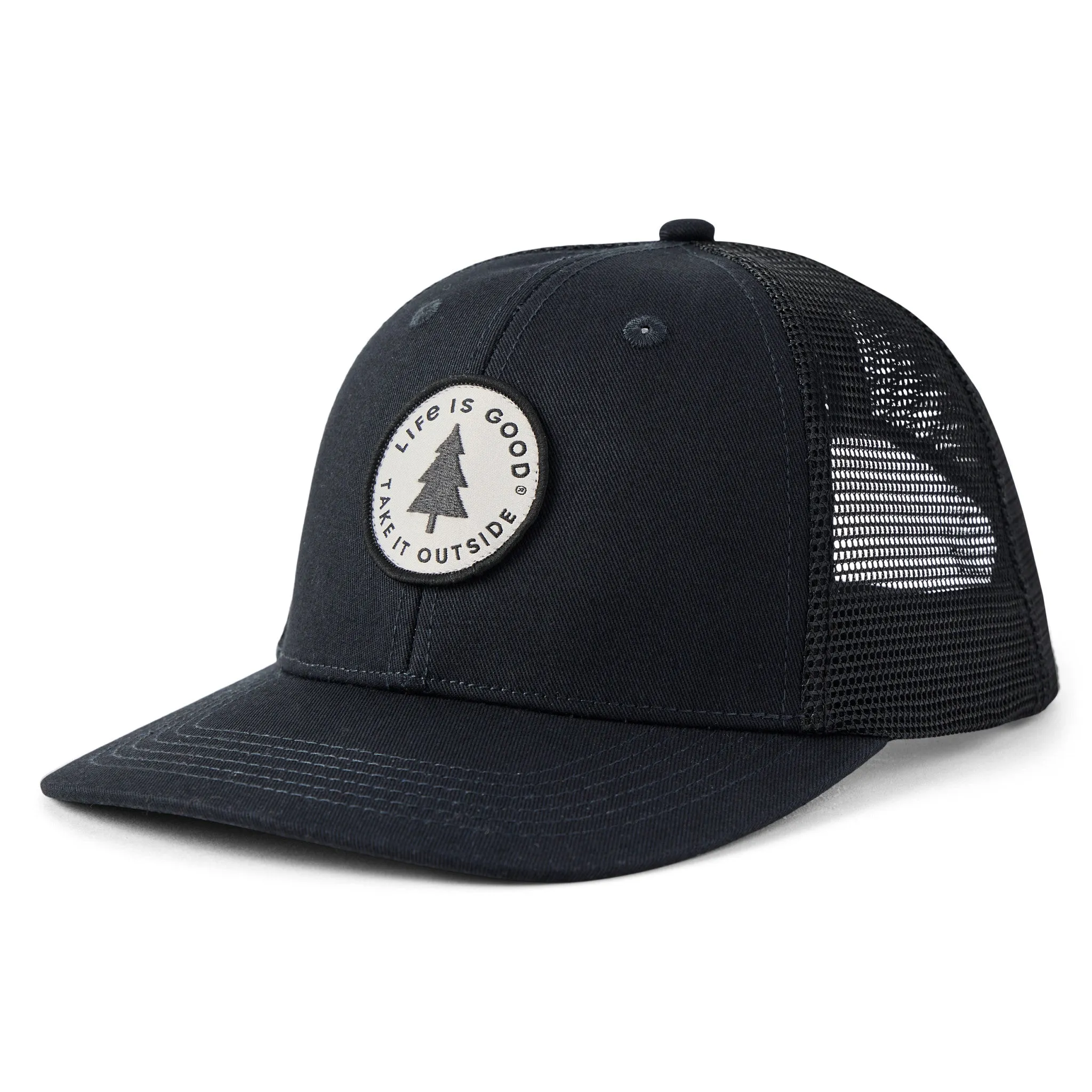 Adult Unisex Minimal Spruce Tree Trucker sold by Life is Good