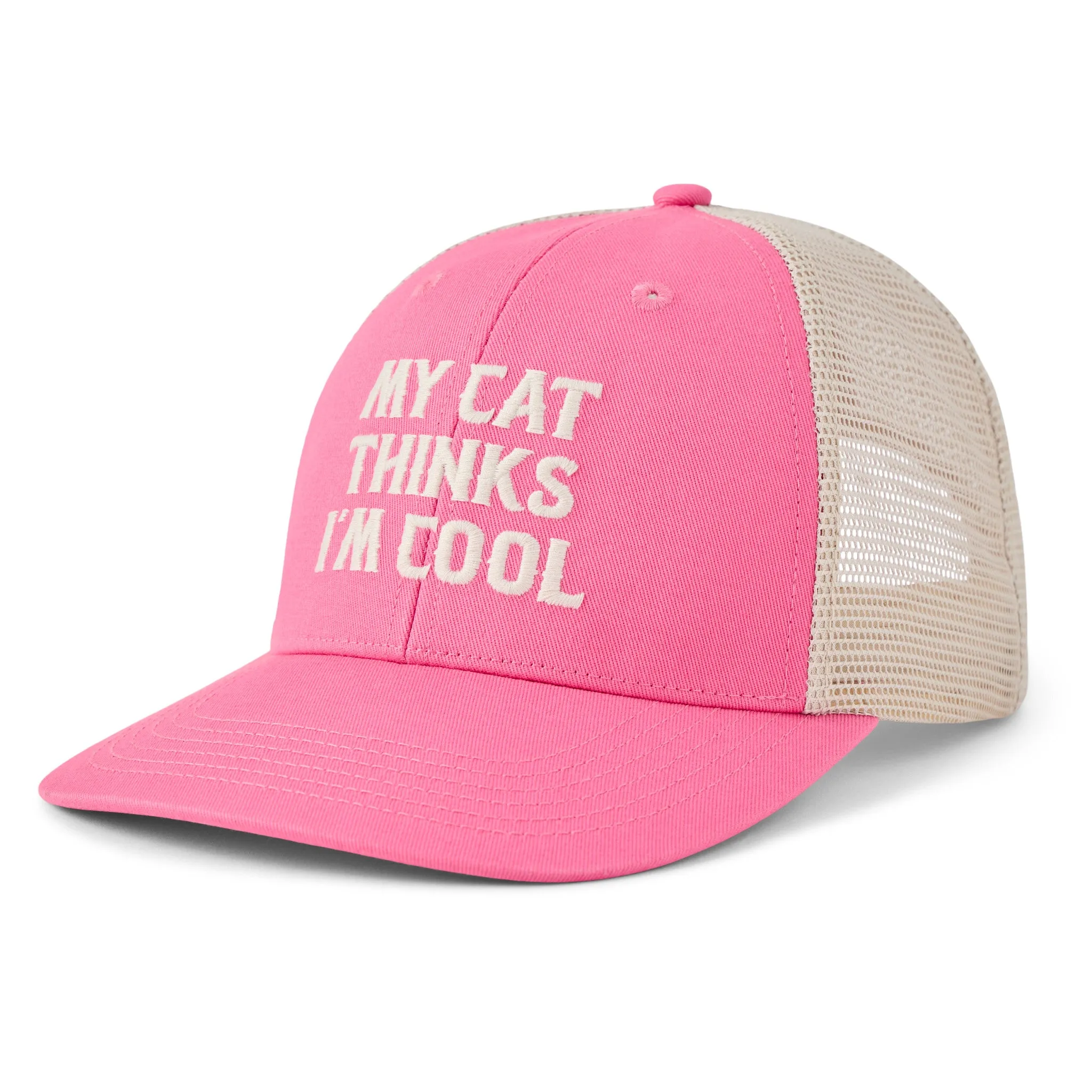 Adult Unisex My Cat Thinks Im Cool Trucker sold by Life is Good