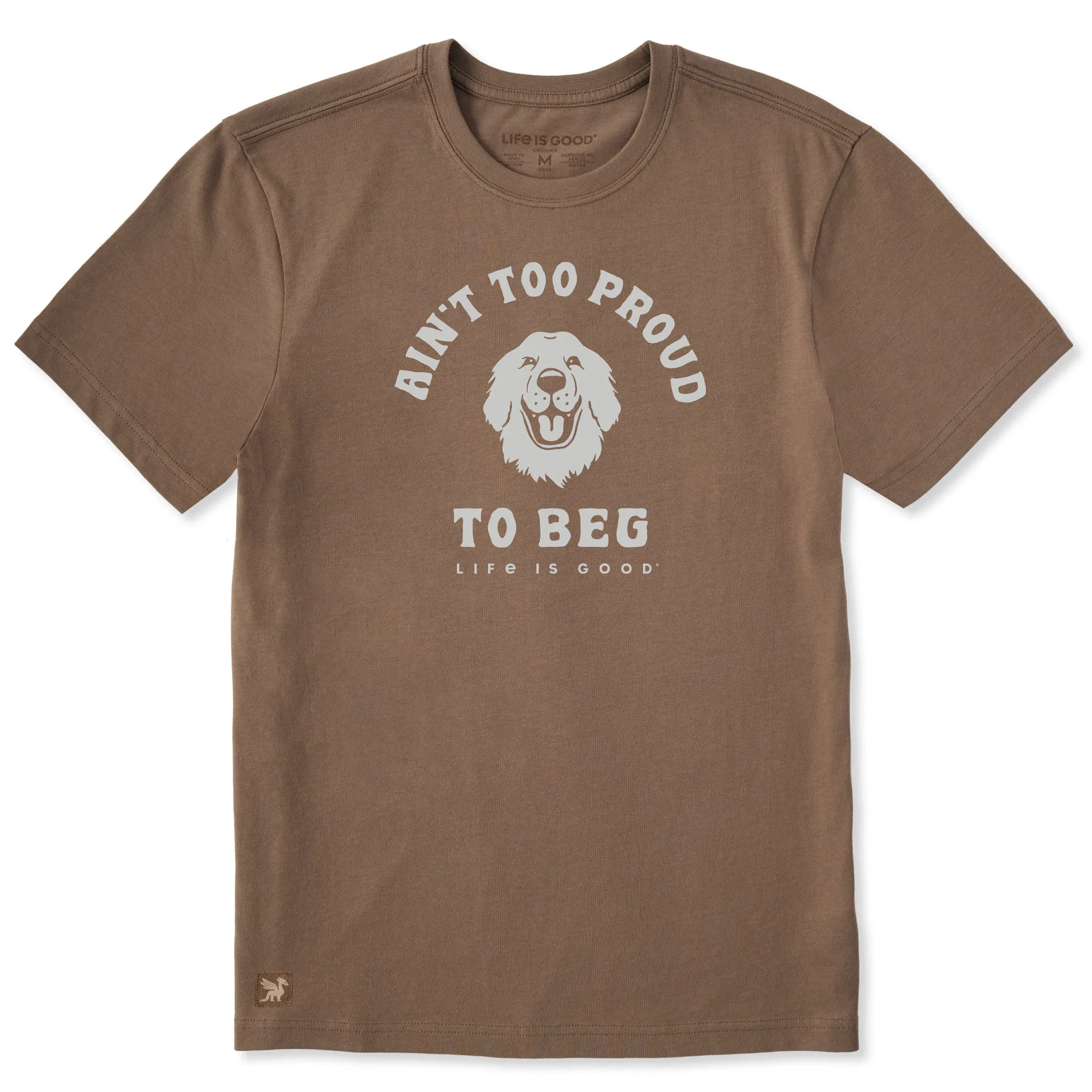 Men's Ain't Too Proud to Beg Retriever Short Sleeve Tee sold by Life is Good product image thumbnail 3