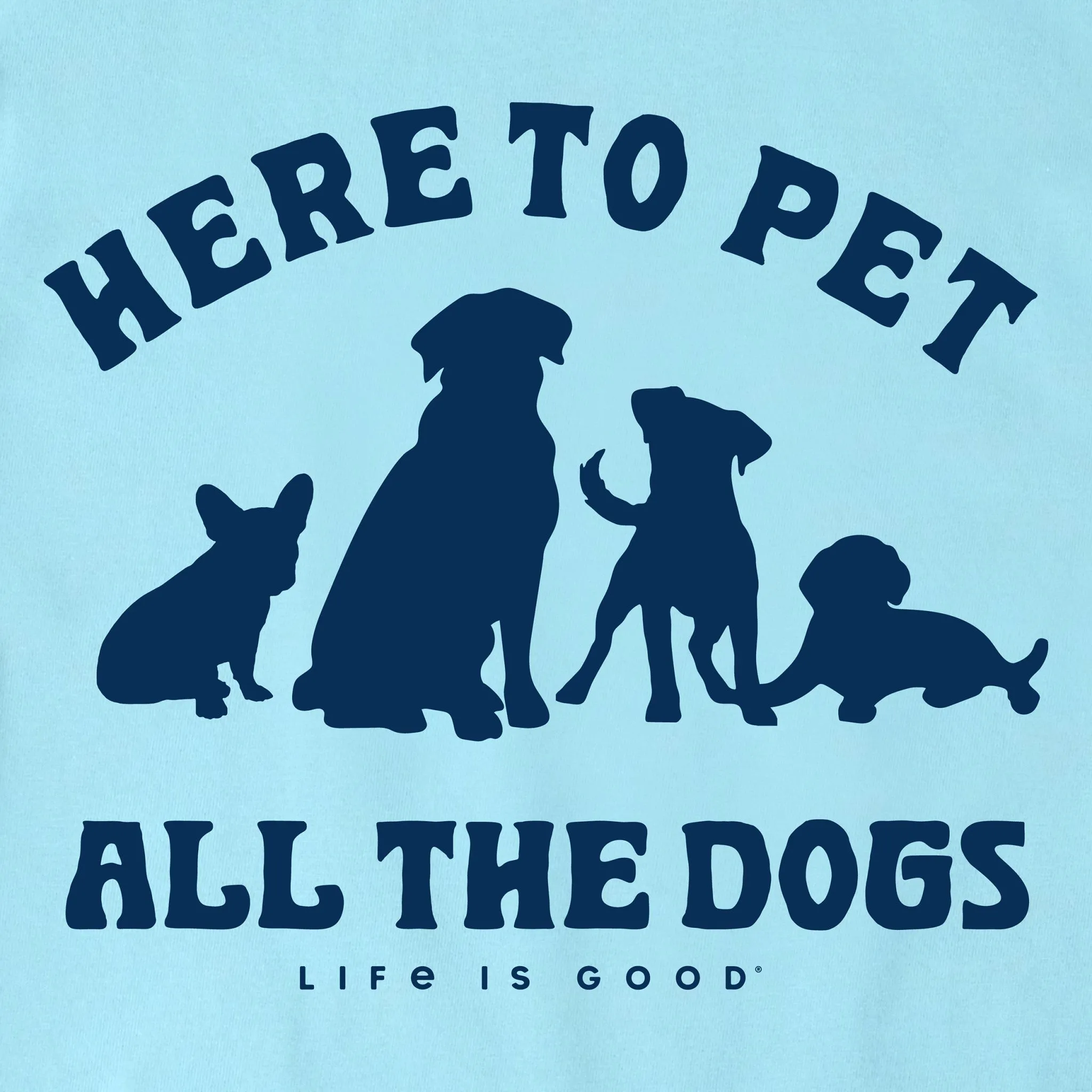 Women's Pet All the Dogs Short Sleeve Vee sold by Life is Good product image thumbnail 4