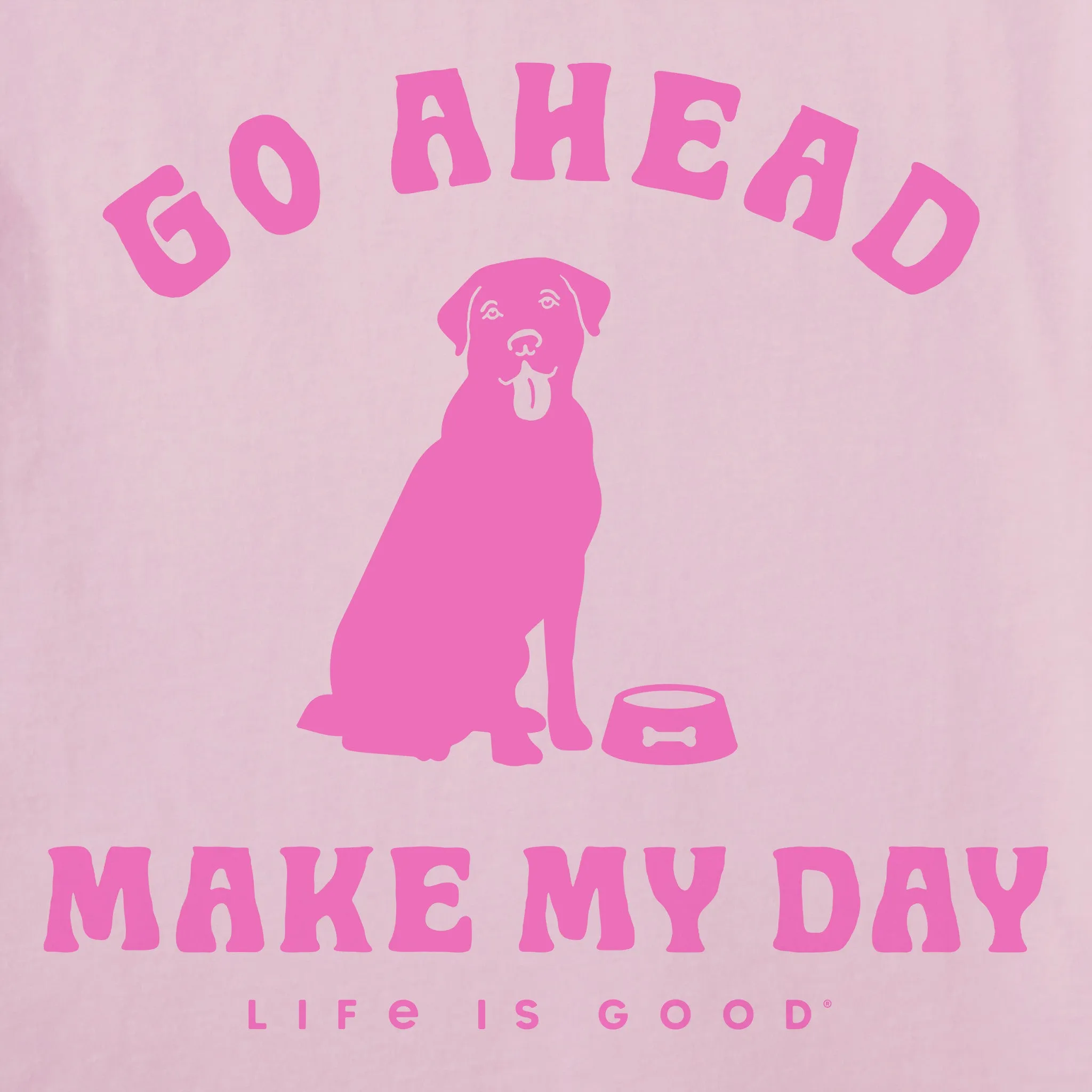 Women's Go Ahead Make My Day Dinner Time Short Sleeve Crusher-LITE Vee sold by Life is Good product image thumbnail 2