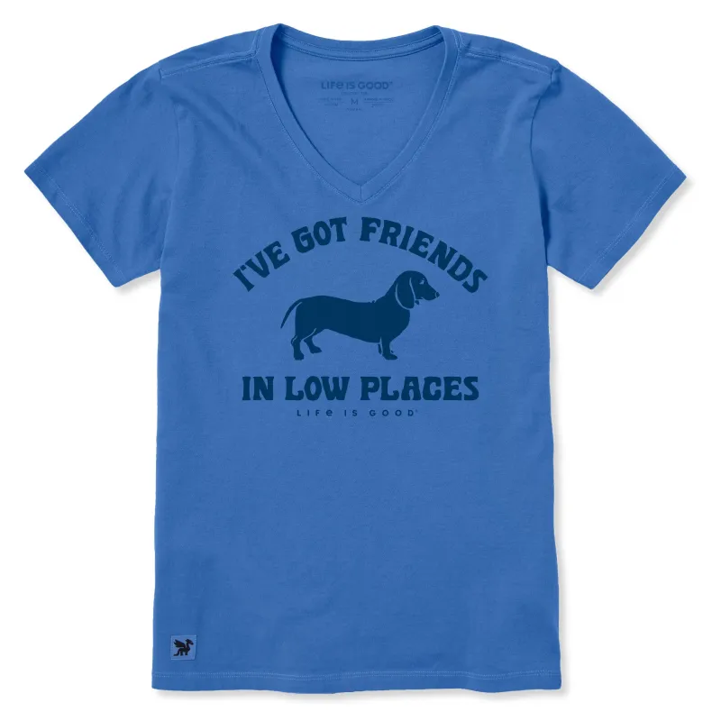 Women's Friends in Low Places Short Sleeve Crusher-LITE Vee made by Life is Good