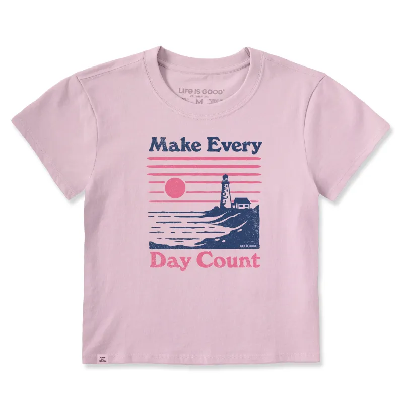 Women's Make Every Day Count Lighthouse Crusher-LITE Shrunken Tee made by Life is Good