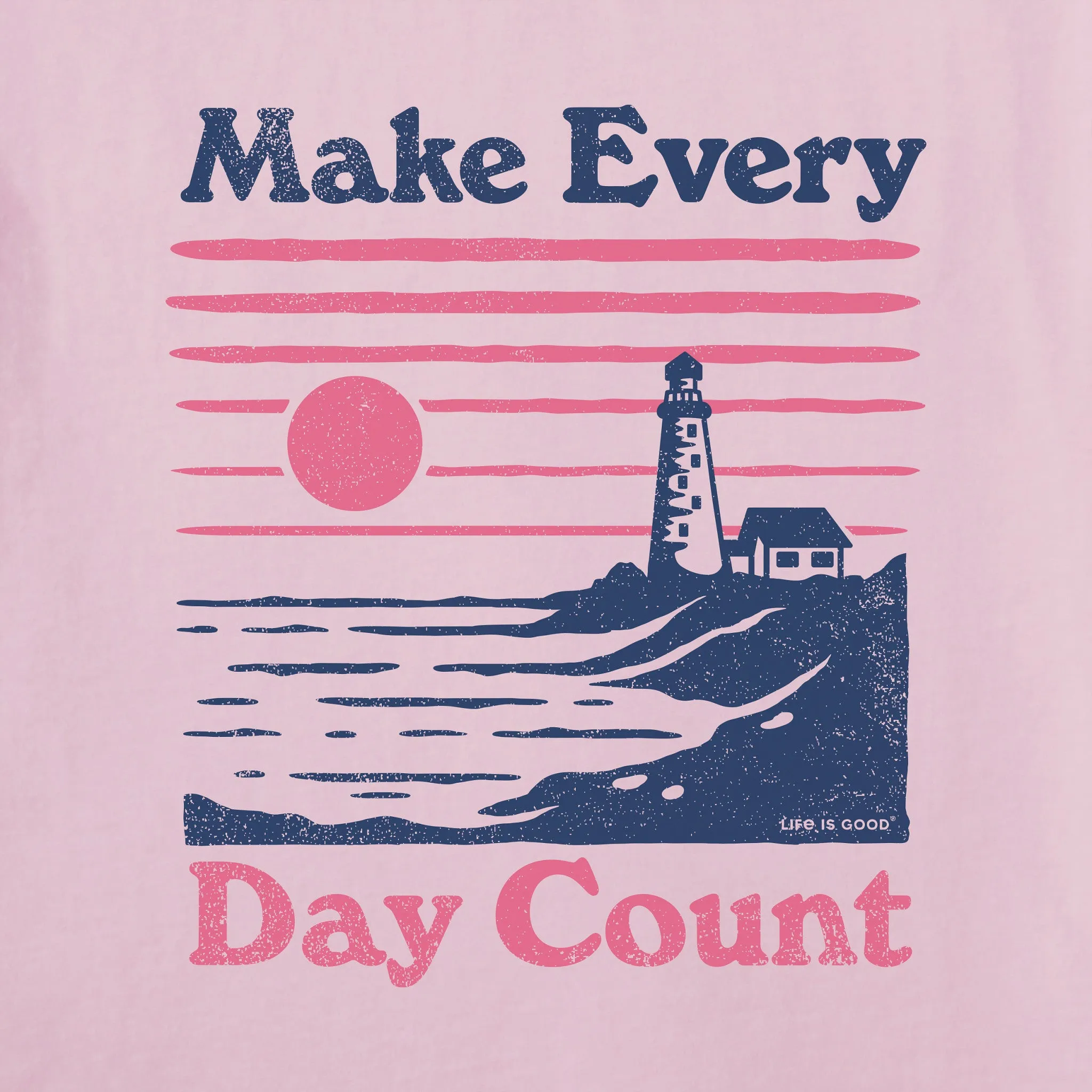 Women's Make Every Day Count Lighthouse Crusher-LITE Shrunken Tee sold by Life is Good product image thumbnail 2