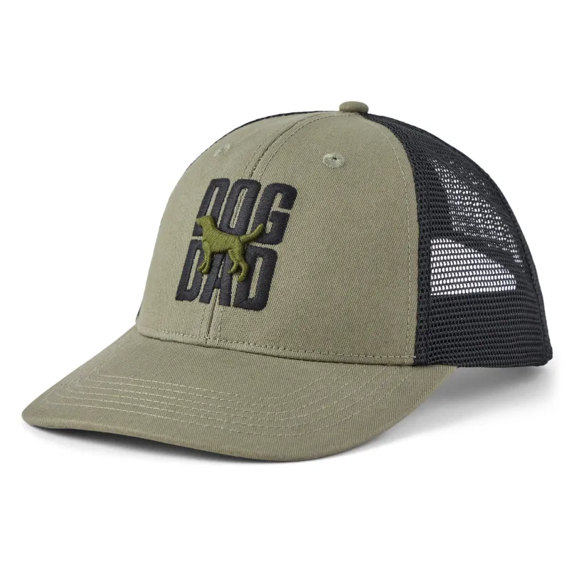 Adult Unisex Dog Dad Silo Stack Trucker made by Life is Good
