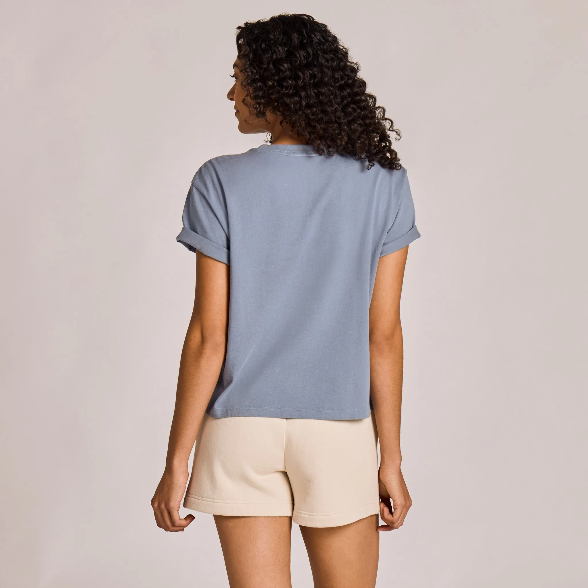 Women's Peace, Love, and Good Dogs Short Sleeve Crusher Boxy Tee sold by Life is Good product image thumbnail 3