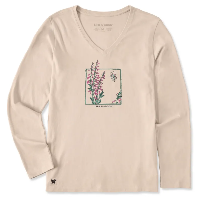 Women's Bugler Frame Long Sleeve Crusher Vee made by Life is Good