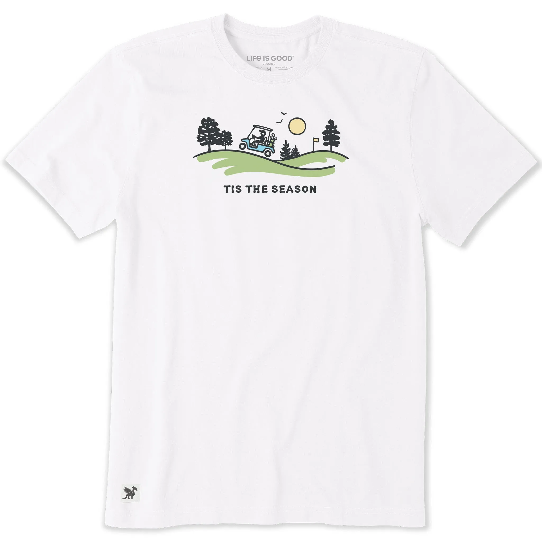 Men's Tis the Season Golf Cart Vista Short Sleeve Tee sold by Life is Good product image thumbnail 3