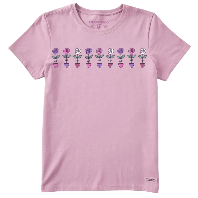 Women's Pretty Flower Pots Short Sleeve Crusher Tee made by Life is Good