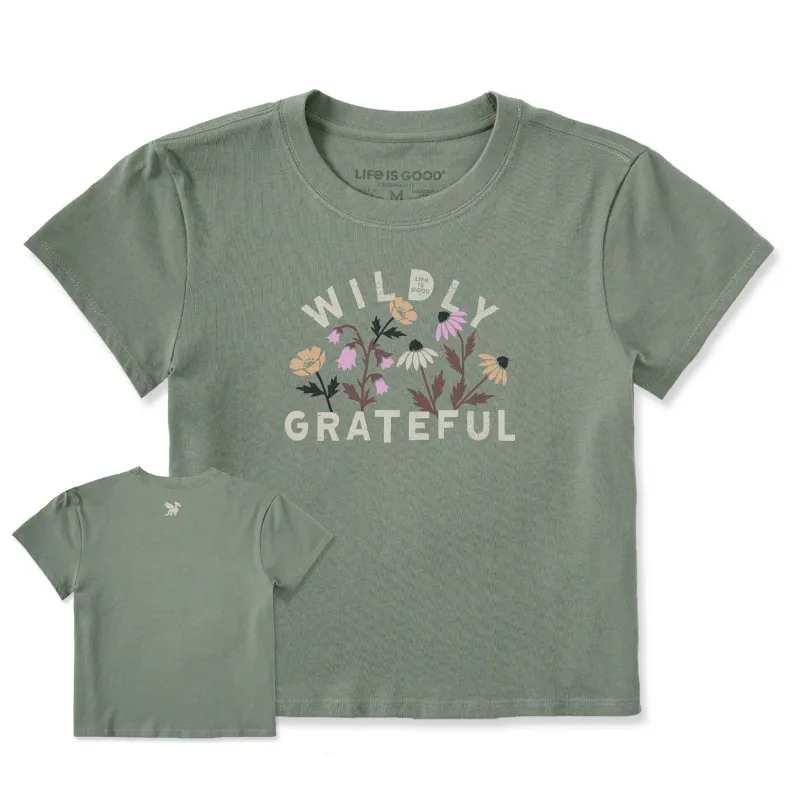 Women's Wildly Grateful Blooms Crusher-LITE Shrunken Tee made by Life is Good