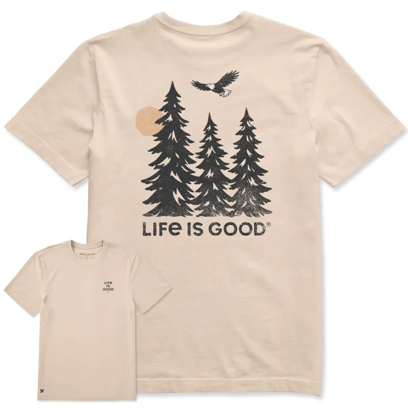 Men's Eagle Over Pines Short Sleeve Crusher Tee made by Life is Good