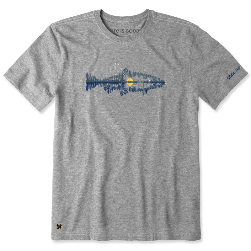 Men's Fishscape Short Sleeve Crusher Tee made by Life is Good