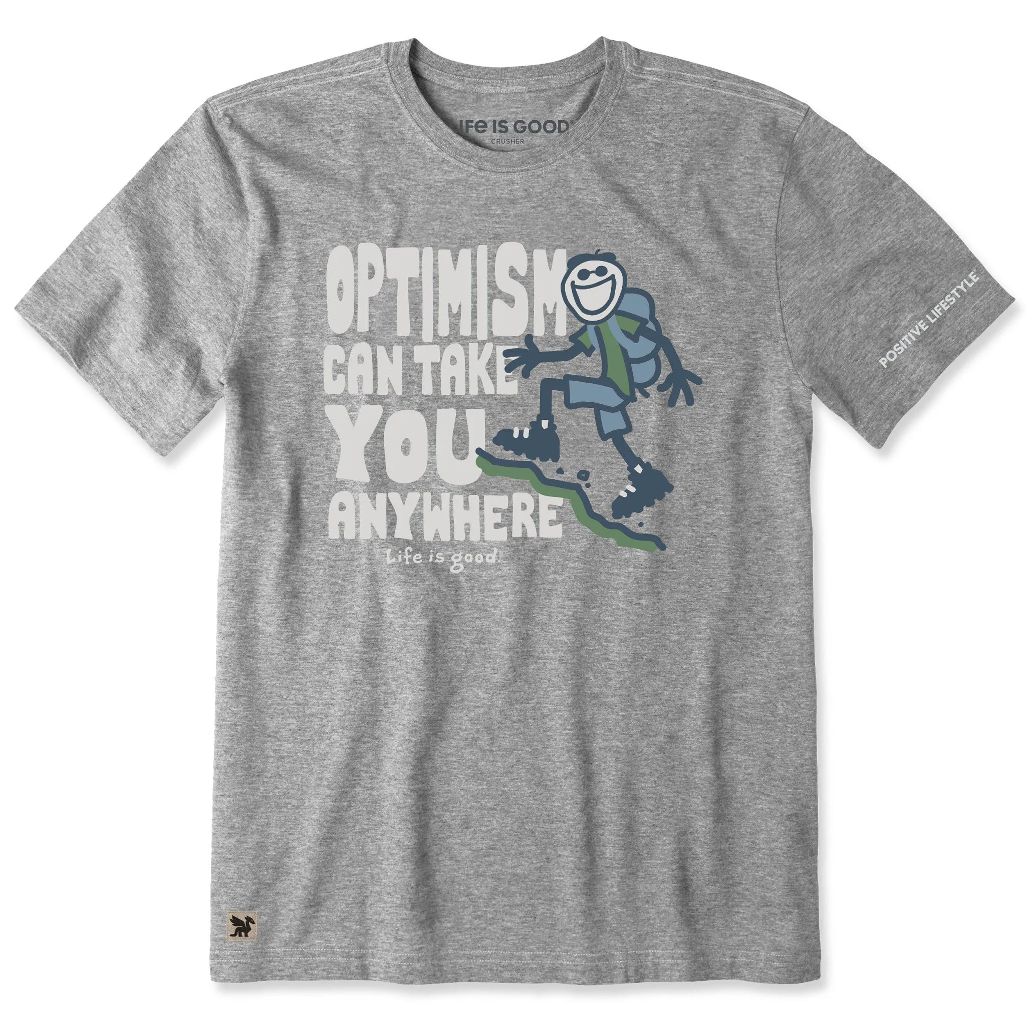 Men's Optimism Jake Short Sleeve Crusher Tee sold by Life is Good