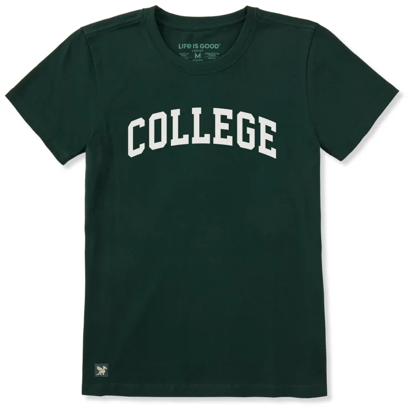 Women's College Arch Short Sleeve Crusher Tee made by Life is Good