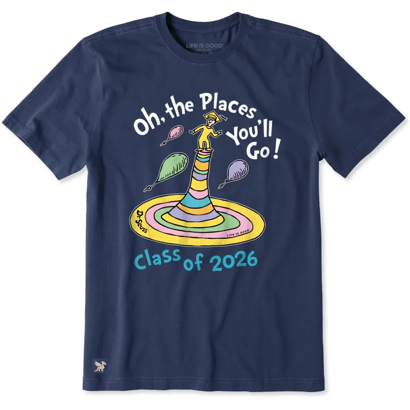 Men's Oh the Places Class of 2026 Short Sleeve Crusher Tee made by Life is Good