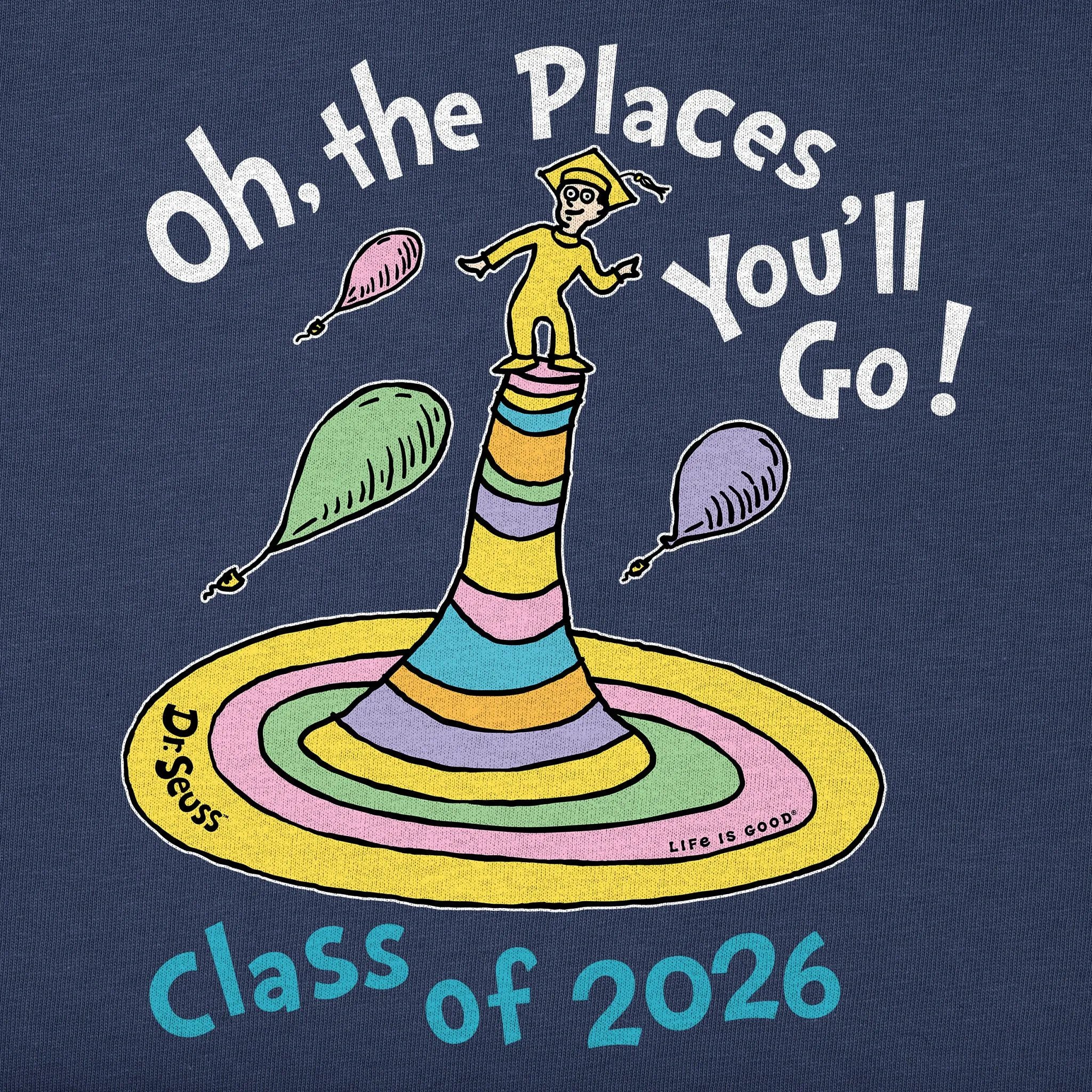 Men's Oh the Places Class of 2026 Short Sleeve Crusher Tee sold by Life is Good product image thumbnail 2