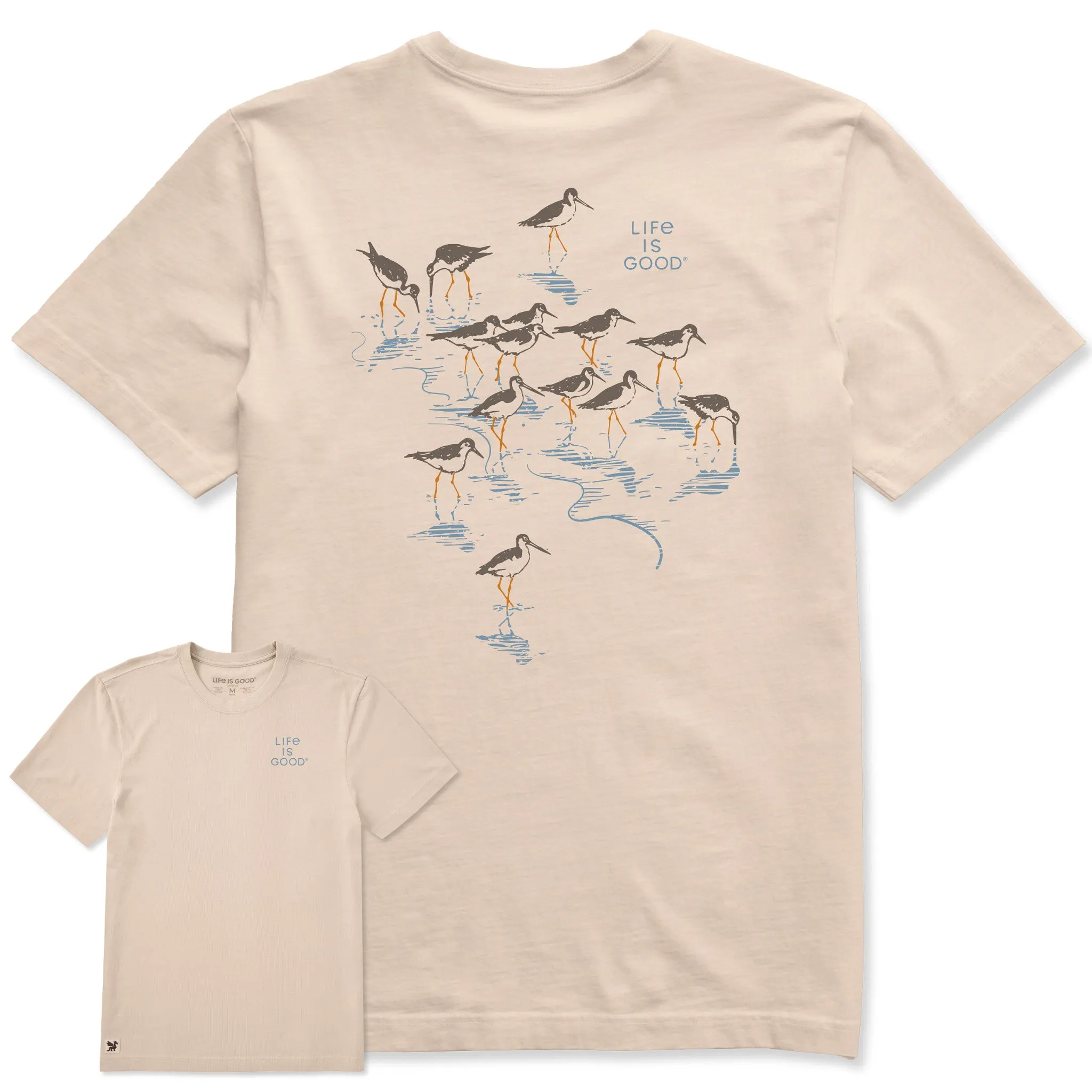 Men's Sandpipers Short Sleeve Tee sold by Life is Good