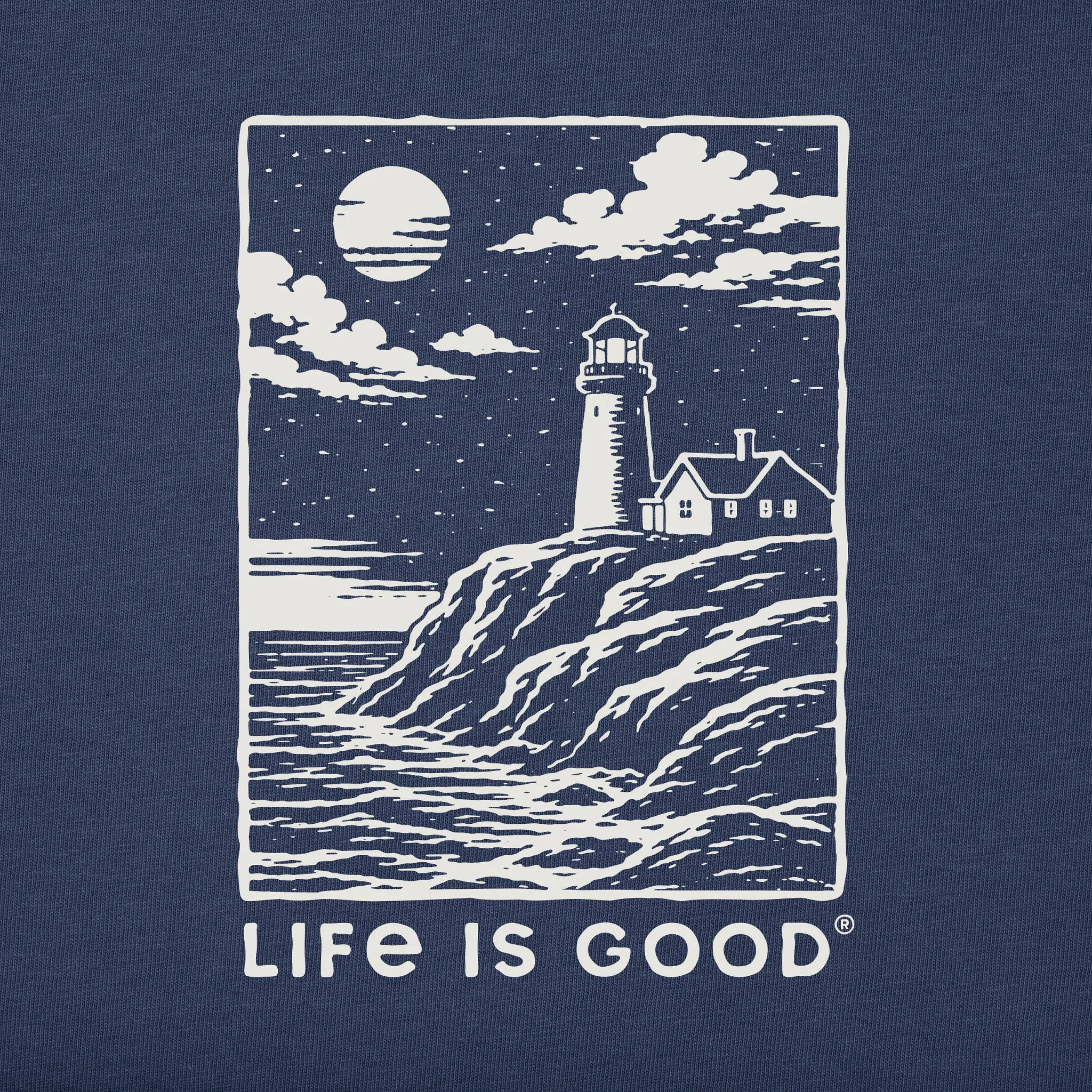 Men's Rocky Outcrop Lighthouse Short Sleeve Tee sold by Life is Good product image thumbnail 2