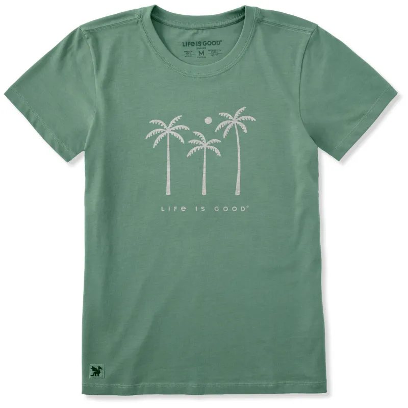 Women's Three Palm Trees Short Sleeve Crusher Tee made by Life is Good