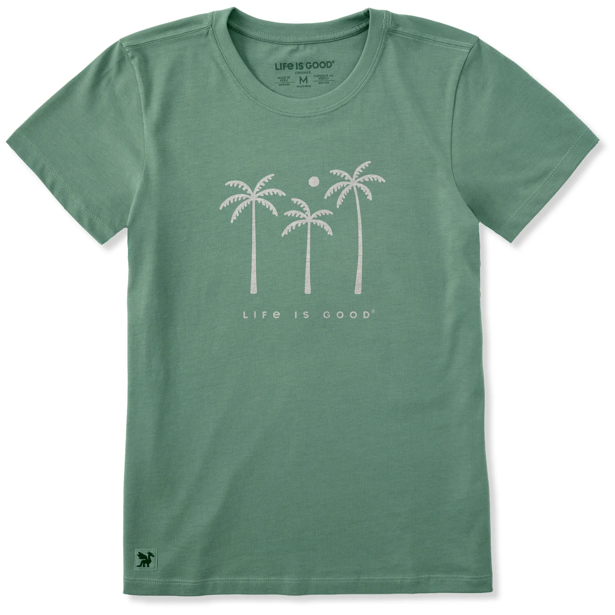 Women's Three Palm Trees Short Sleeve Crusher Tee sold by Life is Good
