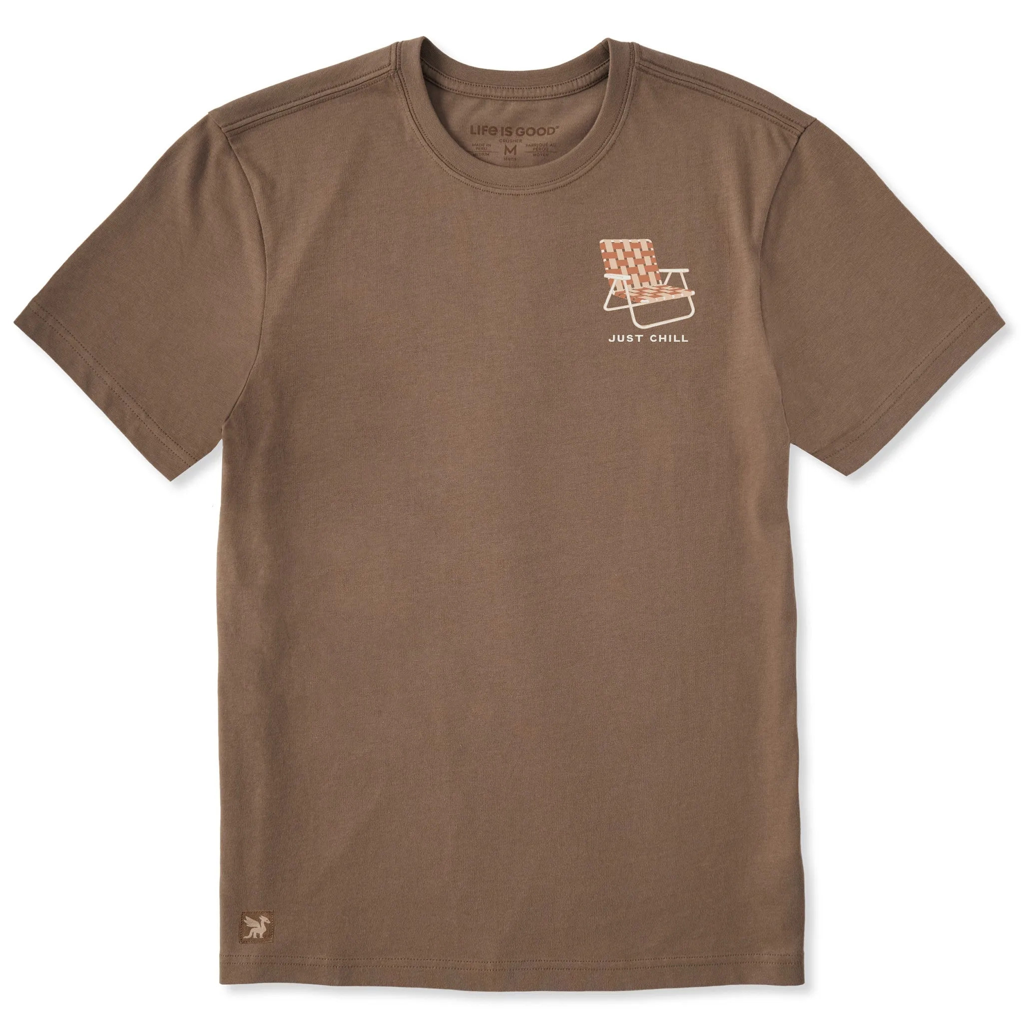 Men's Chill Beach Chair Short Sleeve Crusher Tee sold by Life is Good