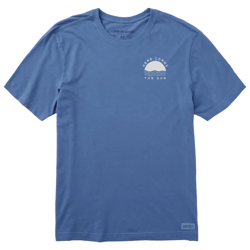 Men's Simple Here Comes the Sun Short Sleeve Tee made by Life is Good