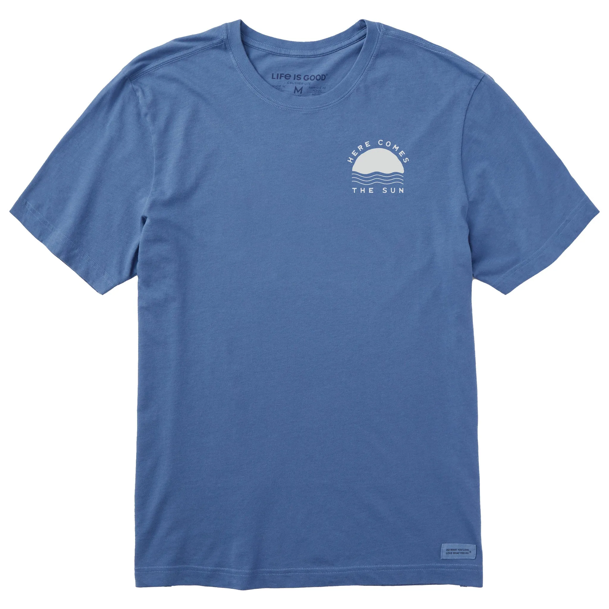 Men's Simple Here Comes the Sun Short Sleeve Tee sold by Life is Good
