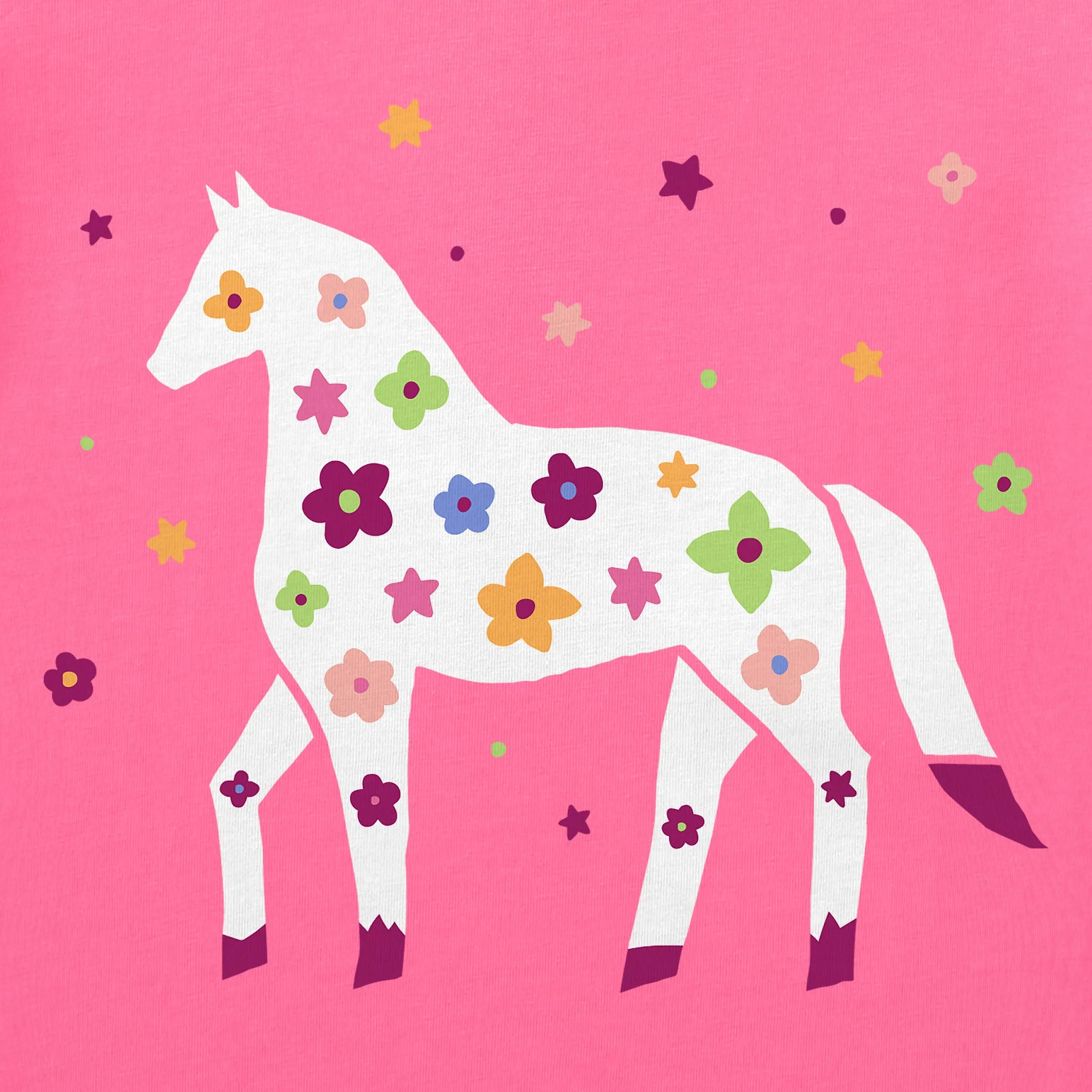 Women's L'il Floral Horse Short Sleeve Crusher Tee sold by Life is Good product image thumbnail 2