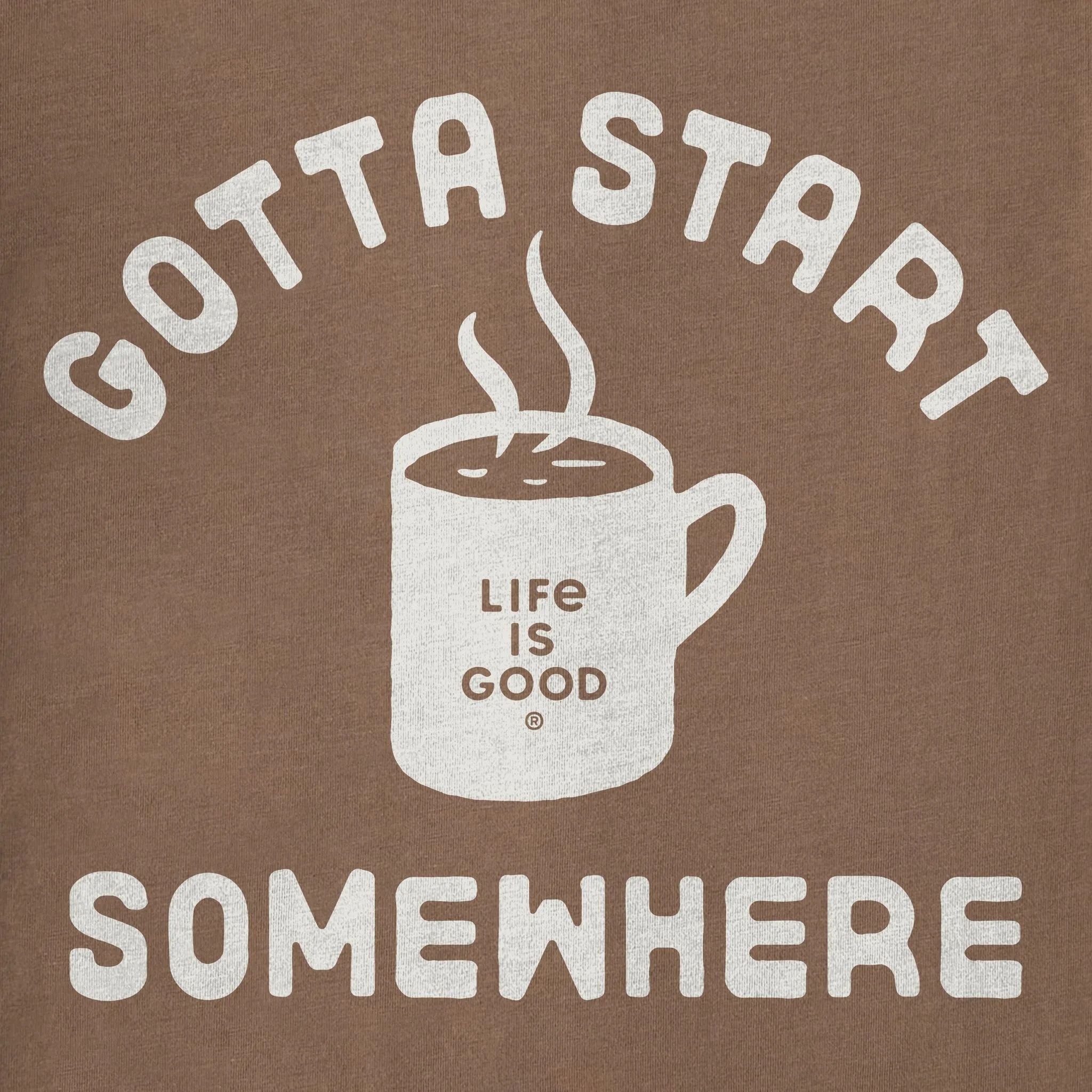 Women's Gotta Start Somewhere Short Sleeve Crusher Tee sold by Life is Good product image thumbnail 2