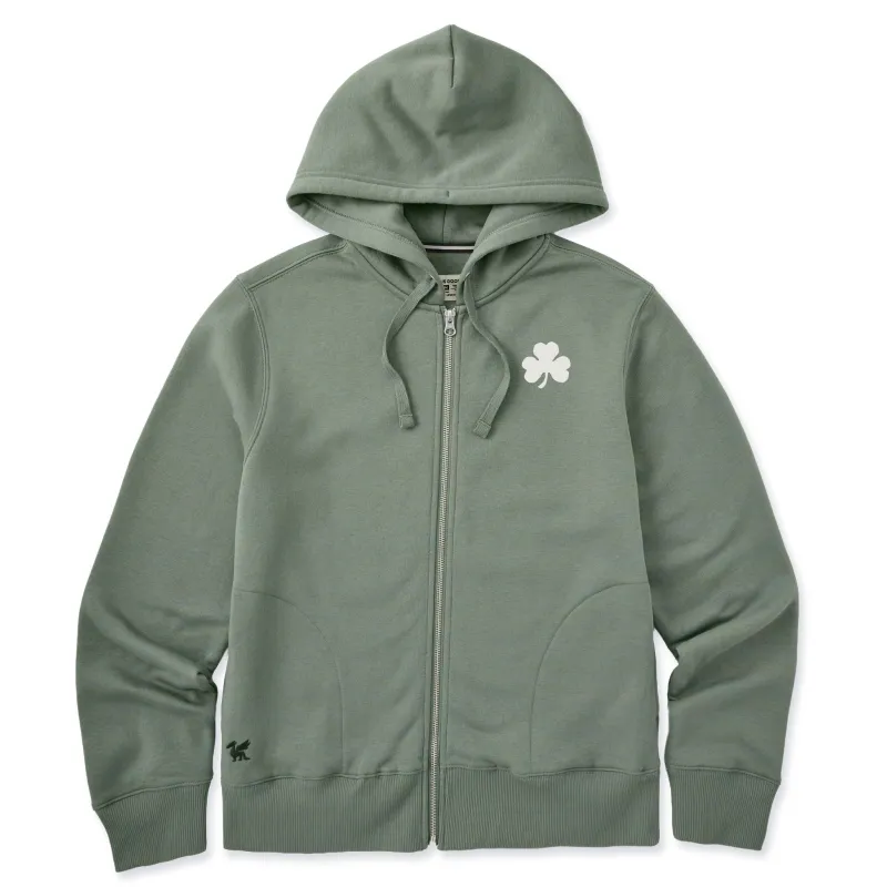 Women's Bert's Shamrock Good Vibes Zip Hoodie made by Life is Good
