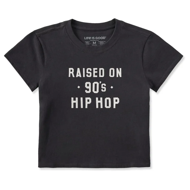 Women's Raised on 90s Hip Hop Crusher-LITE Shrunken Tee made by Life is Good