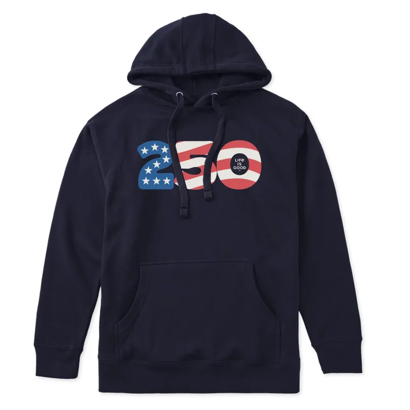 Adult Unisex 250 Flag Every Wear Hoodie Sweatshirt made by Life is Good