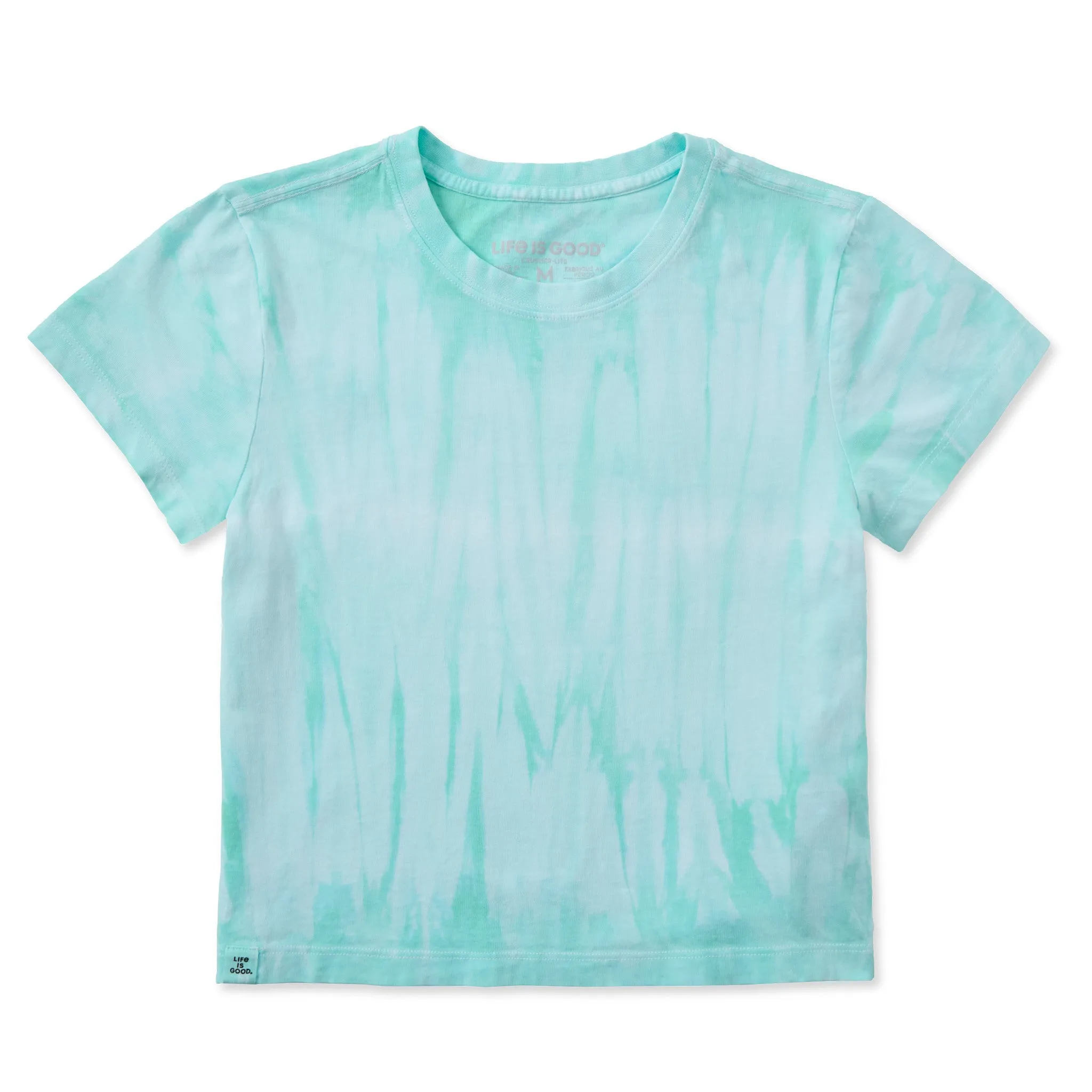Women's Solid Crusher-LITE Shrunken Tie-Dye Tee sold by Life is Good