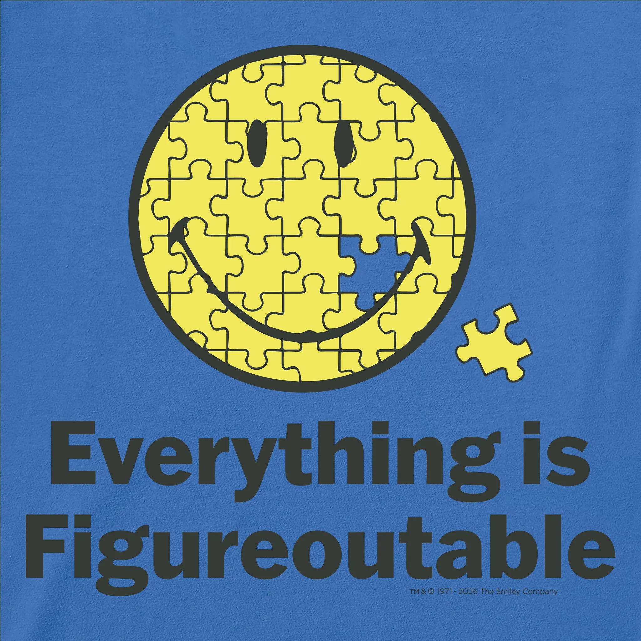 Men's LIG X Smiley Figureoutable Short Sleeve Crusher Tee sold by Life is Good product image thumbnail 4