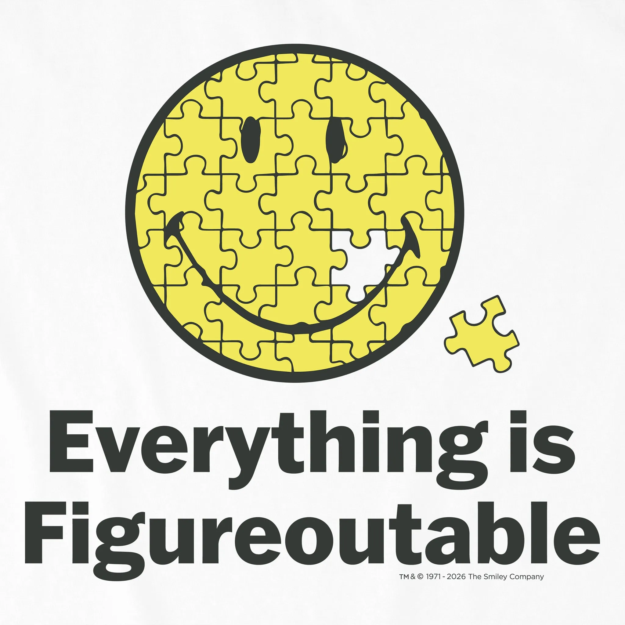 Men's LIG X Smiley Figureoutable Short Sleeve Crusher Tee sold by Life is Good product image thumbnail 2