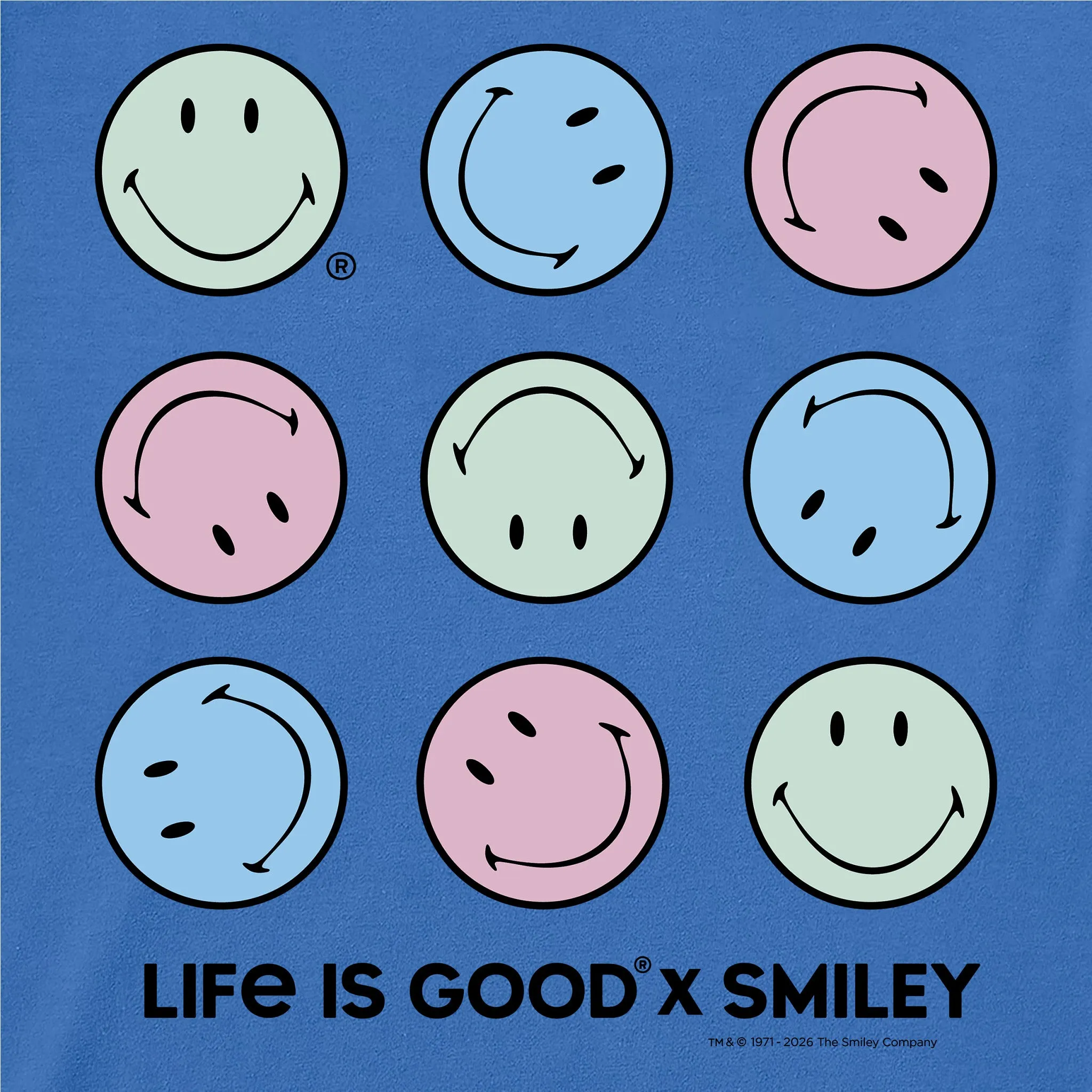 Women's LIG X Smiley Rotation Short Sleeve Crusher Boxy Tee sold by Life is Good product image thumbnail 4