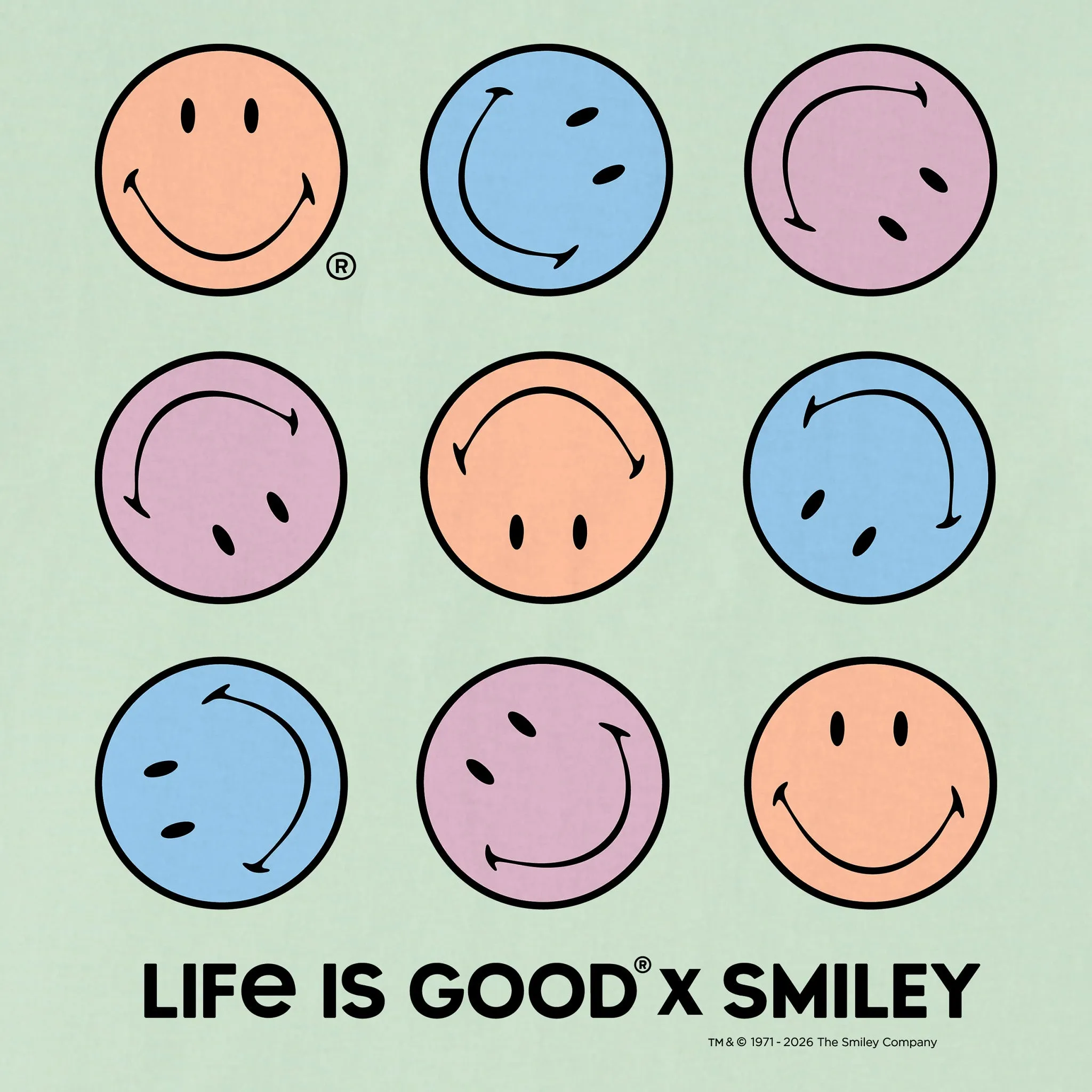 Women's LIG X Smiley Rotation Short Sleeve Crusher Boxy Tee sold by Life is Good product image thumbnail 2