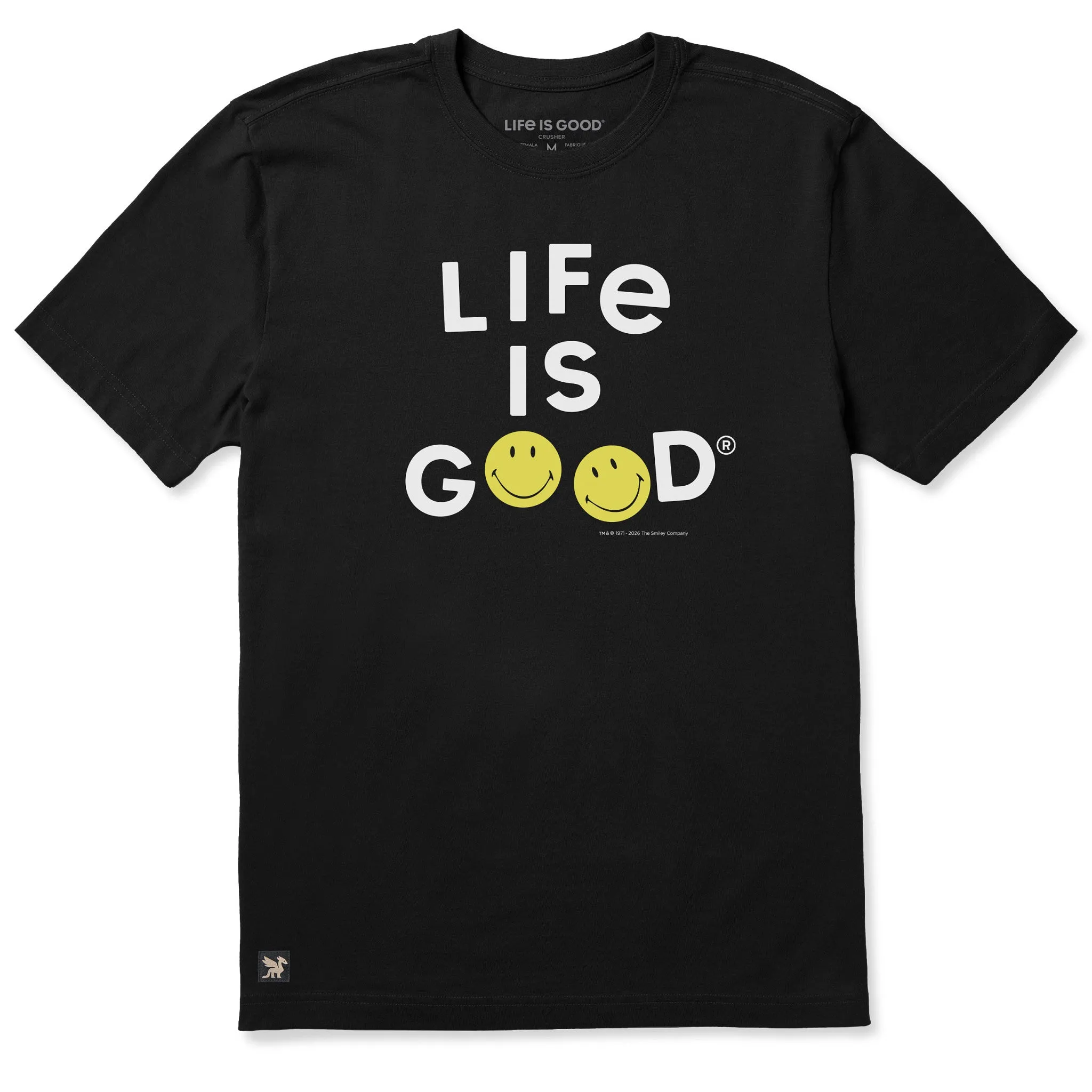 Men's LIG X Smiley Jumble Short Sleeve Crusher Tee sold by Life is Good product image thumbnail 3