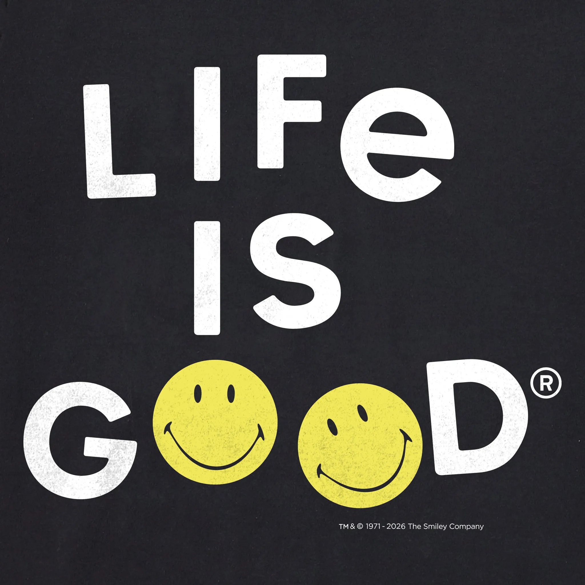 Men's LIG X Smiley Jumble Short Sleeve Crusher Tee sold by Life is Good product image thumbnail 4