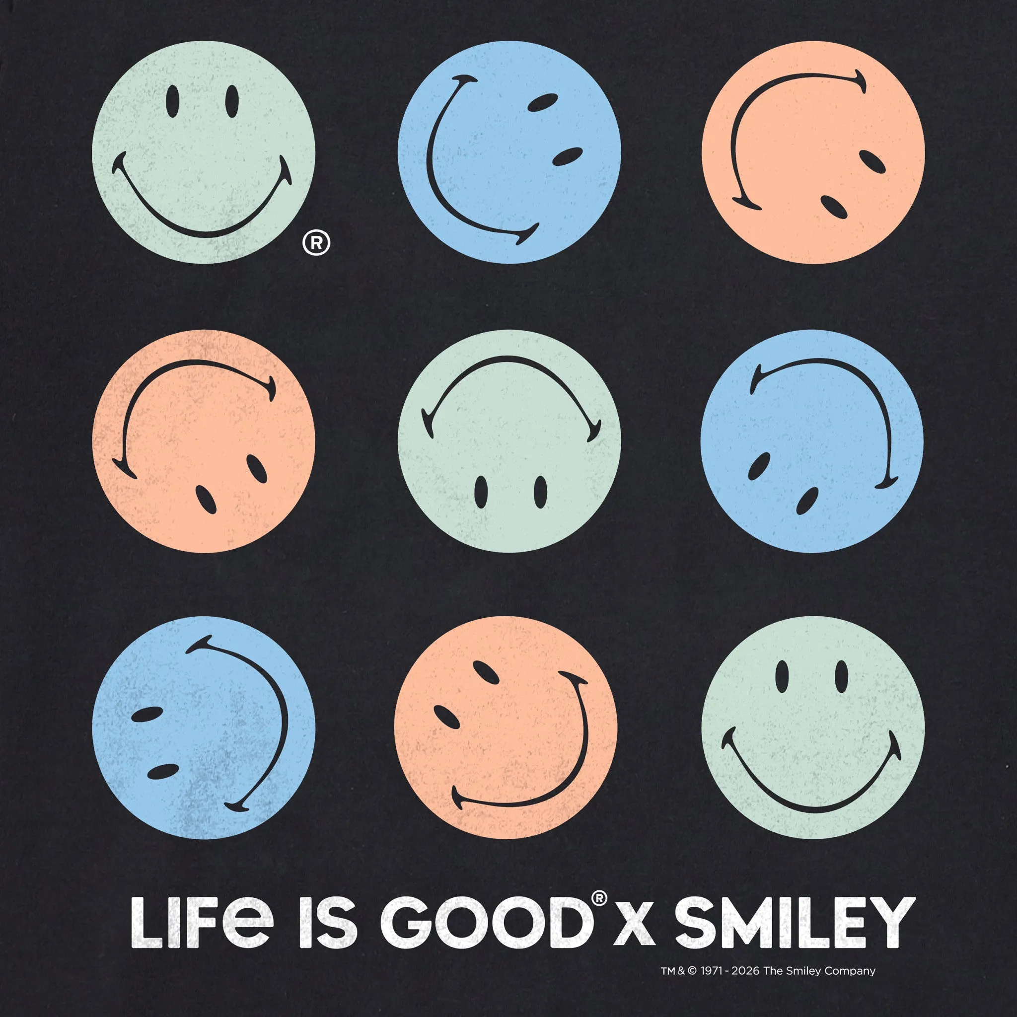 Women's LIG X Smiley Rotation Short Sleeve Crusher Tee sold by Life is Good product image thumbnail 4