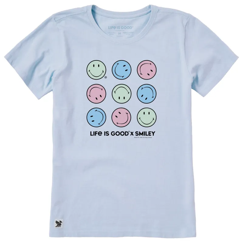 Women's LIG X Smiley Rotation Short Sleeve Crusher Tee made by Life is Good
