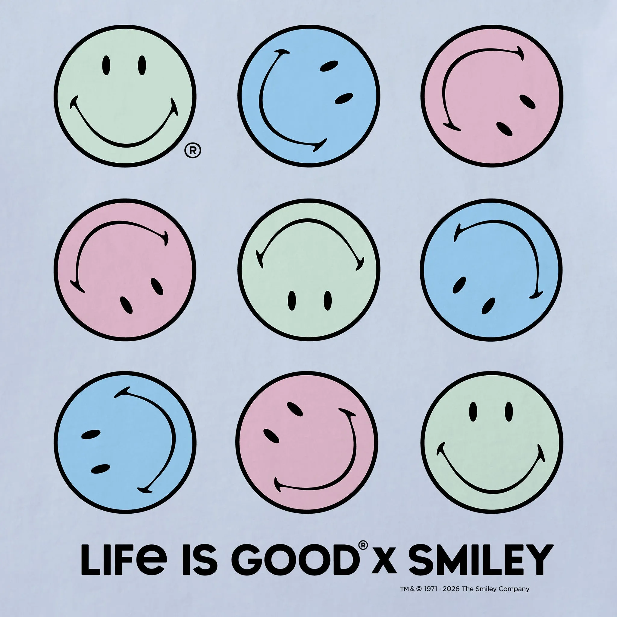 Women's LIG X Smiley Rotation Short Sleeve Crusher Tee sold by Life is Good product image thumbnail 2