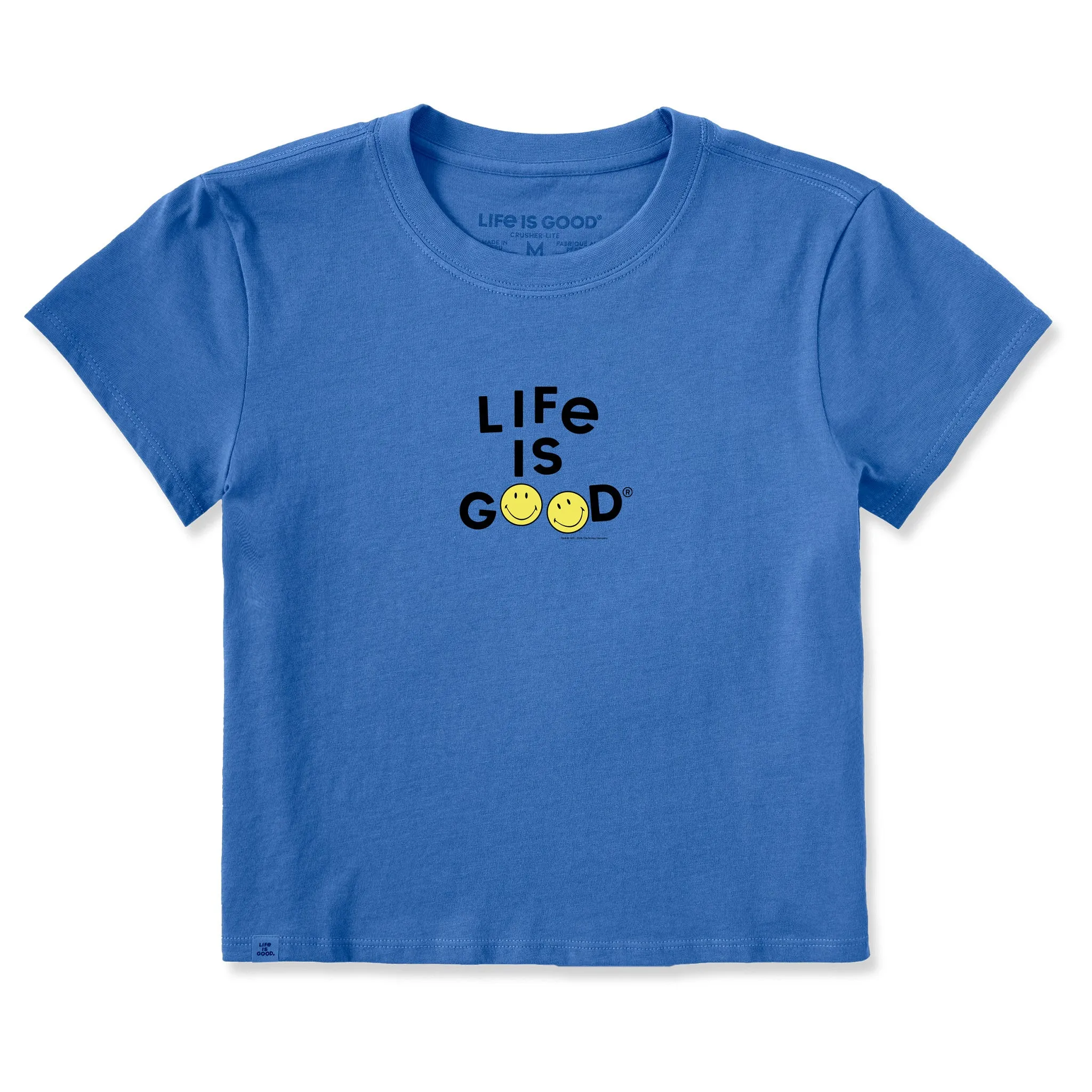 Women's LIG X Smiley Jumble Crusher-LITE Shrunken Tee sold by Life is Good product image thumbnail 3