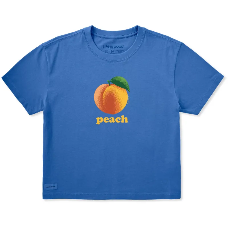 Women's Simple Peach Short Sleeve Crusher Boxy Tee made by Life is Good