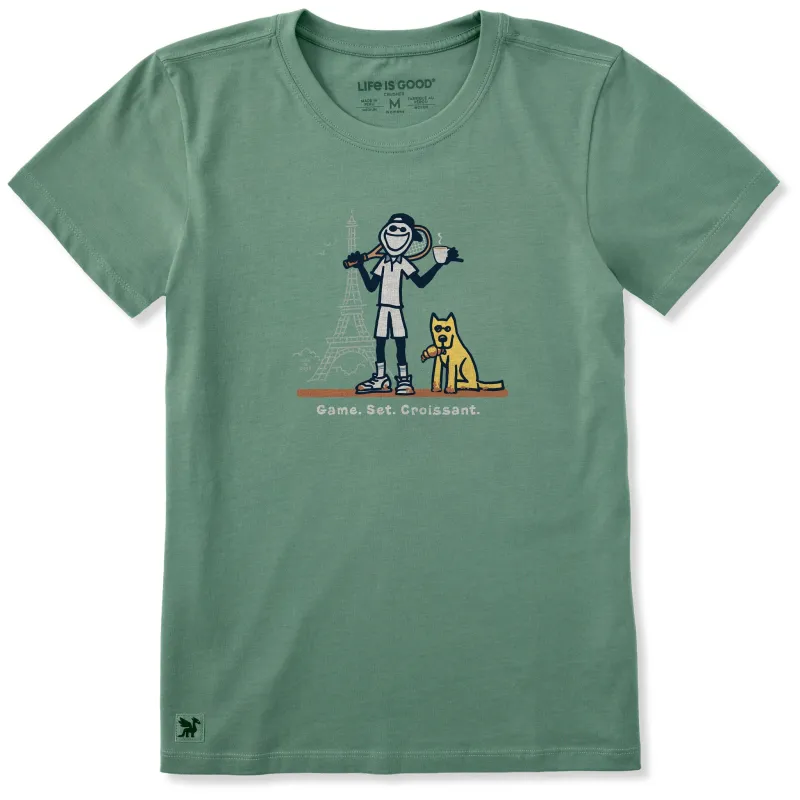 Women's Game Set Croissant Short Sleeve Crusher Tee made by Life is Good