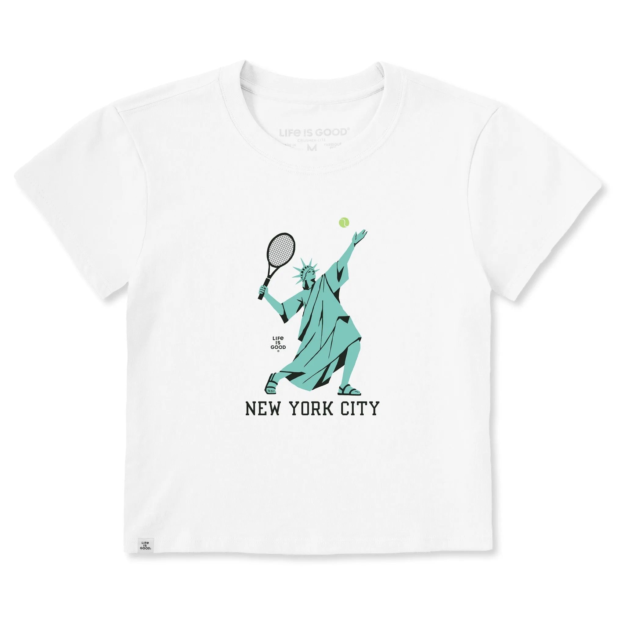 Women's New York City Tennis Crusher-LITE Shrunken Tee sold by Life is Good